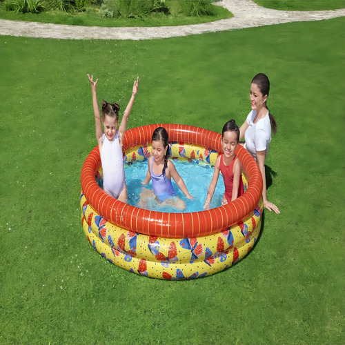 Piscina Mariposas 168x38cm - Bestway Color Rojo