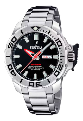 Reloj Festina The Originals Para Hombre De Acero F20665/4 Ss