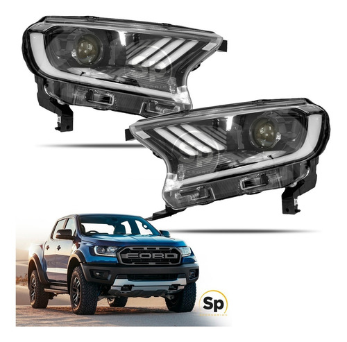 Imagen 1 de 4 de Faros Principales Ford Ranger Tipo Raptor 2017 Directo