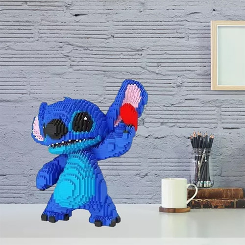 Bloques Stitch Armable De Construcción 3d Color Azul 1 Stitch