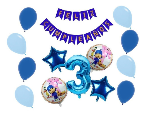 Set De Globos Pocoyo Cod:yp003