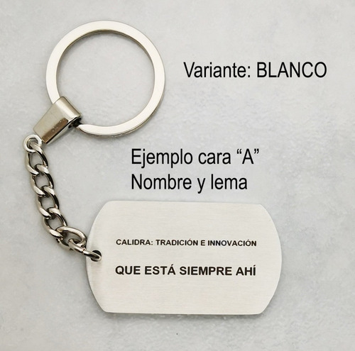 Imagen 7 de 10 de 10 Llaveros Acero Promocional Empresa Grabado Láser M1057/58