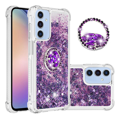 Funda Protectora Con Purpurina Líquida For Samsung Galaxy A15 5g