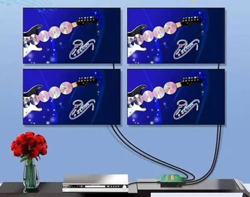 Divisor Hdmi Splitter 1 En 4 3d 4k 1 Entrada 4 Salidas,transmisión De Señal Rápida