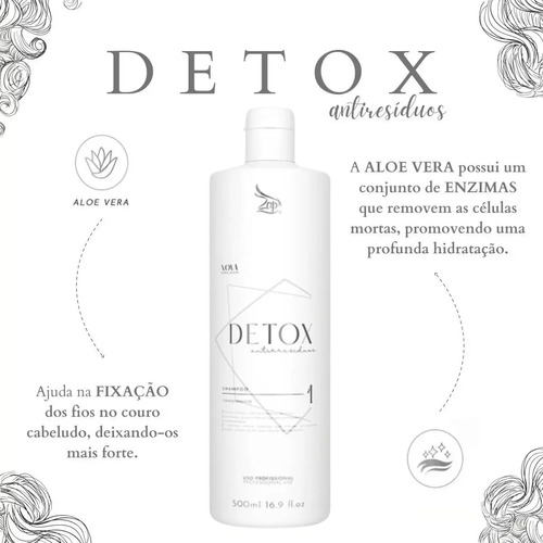 Shampoo Anti Resíduos Detox Zap Limpeza Intensa 500ml