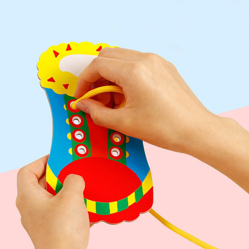 Wf Práctica Atado Zapatos Los Niños Aprenden A Atar Los C