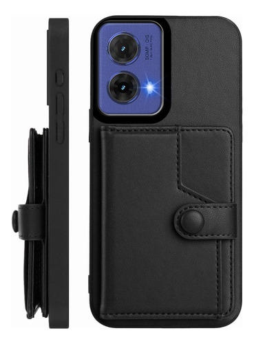 Compatible Funda Rfid Con Bolsa De Tarjetas For Motorola Edge 50 Pro P