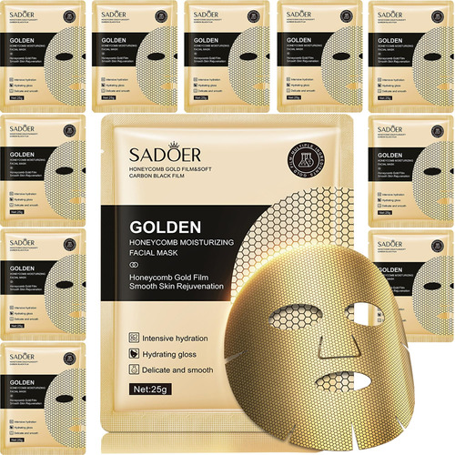 Meleell 24k Honeycomb Gold Face Mask Skin Care Set Zw577