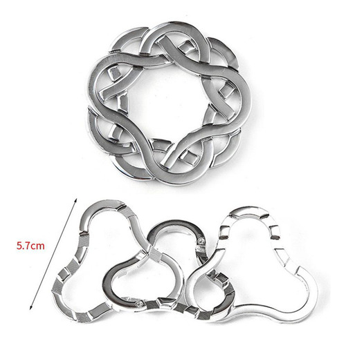 Qa Cerebro Teasers Metal Puzzle Juguetes-metal Nudo De Plata