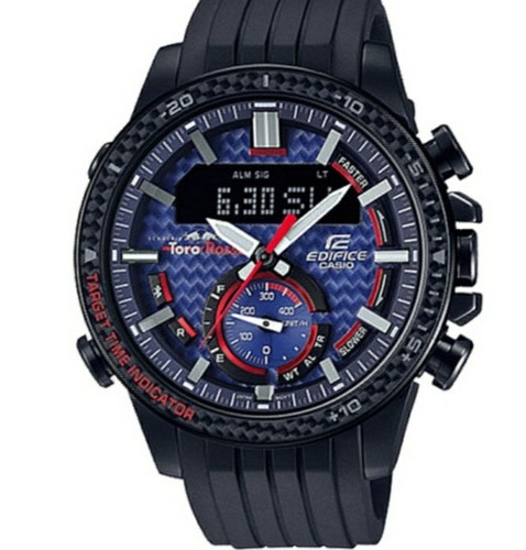 Casio Edifice Ecb 800tr 2a Toro Rosa Original Solar Bluetoot