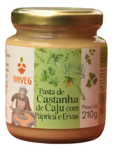 Pasta De Castanha De Caju Com Ervas Onveg 210g