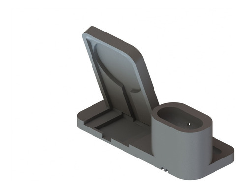 Dock De Mesa Para iPhone X/xs + AirPods + Apple Watch Cor Vermelho