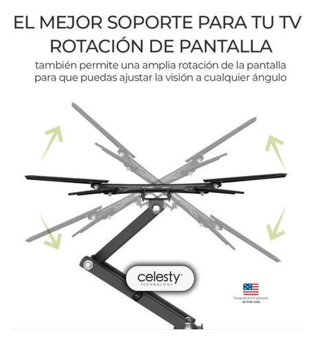 Soporte De Pared Smart Tv Ghia De 32 A 55 Brazo