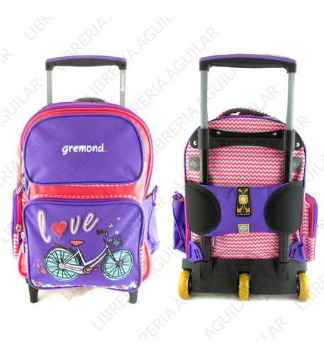 Mochila Gremond Carro Grande 3 Ruedas Nena Bicicleta