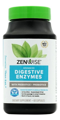Zenwise Probióticos Y Prebióticos Digestivos 60 Caps Sfn