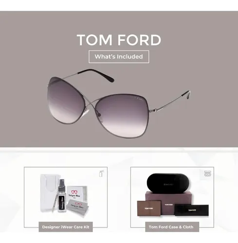 Gafas De Sol Tom Ford Ft0250 Colette Para Mujeres + Kit
