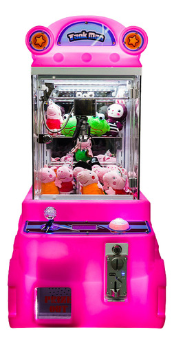 Maquinita De Monedas, Garra Para Peluches Y Muñecos Mini Color Rosa