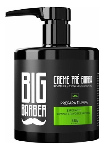 Kit 12x Creme Pré Barba Esfoliante 350g Big Barber