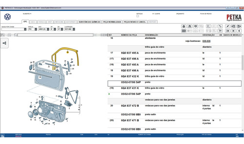 Canaleta Vidro Dianteiro Direito Polo 2003/2015 Original Vw