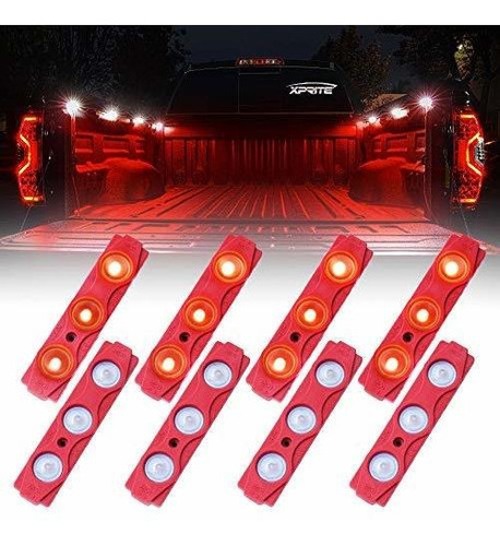 Luces Led Para Exterior De Coche 69 Cm Xprite Rojo