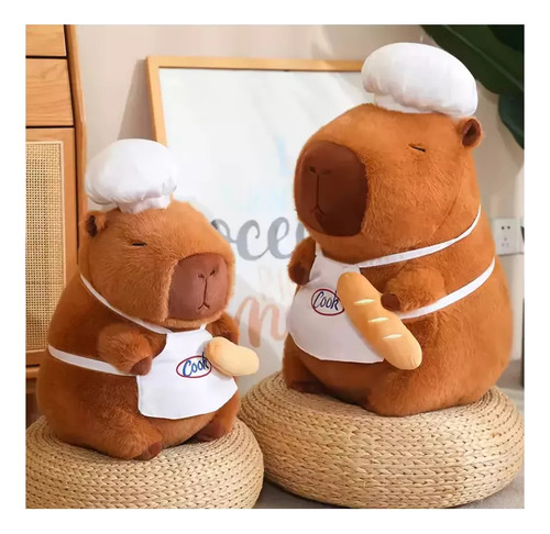 Peluche Capibara Con Mochila 40cm Grande Tierno Muñeco Suave