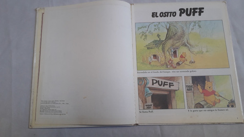 Cuento Libro Infantil * Osito Puff * Col Primas Disney 1981 (Usado)