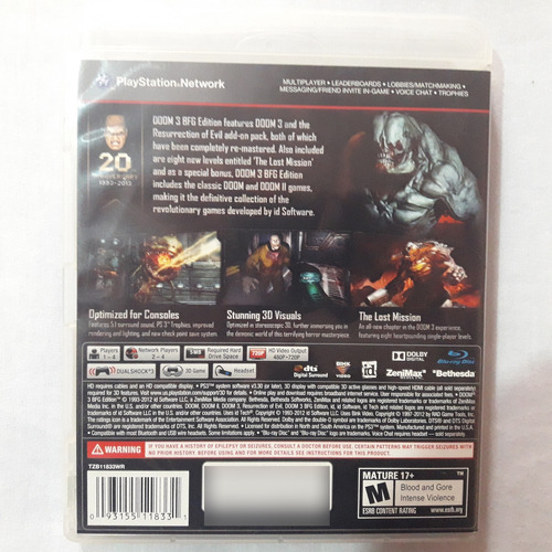 Doom 3 Ps3 Físico (Usado)