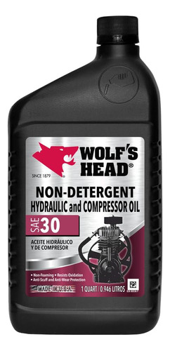 Aceite Para Compresor Y Sistema Hidráulico Wolf's Head Sae