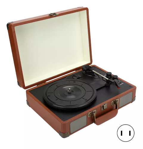 Disco De Vinilo Hyt01 Con Tocadiscos Vintage Suitcase, 100-2
