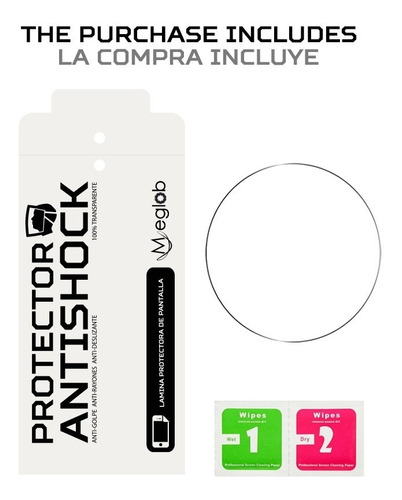 Protector de pantalla Anti-shock Anti-arañazos Antigolpe Casio WSD-F20