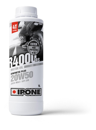 Ipone R4000 Rs 20w-50 - Aceite Motor Sint. Plus 1l