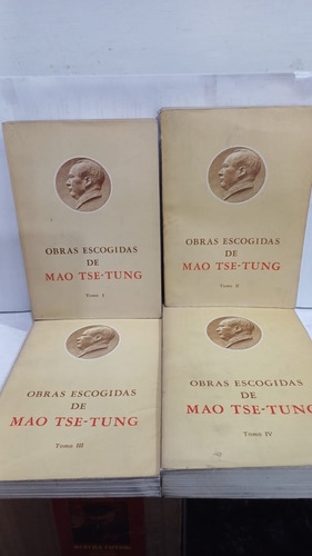 Obras Escogidas De Mao Tse-tung Tomos 1,2,3,4 