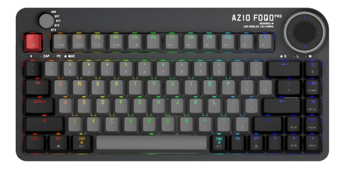 Teclado Azio Foqo Pro Inalámbrico/luz Gris