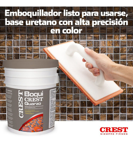Emboquillador Uretano Boquicrest Quarzo Gris Claro 4.1 Kg