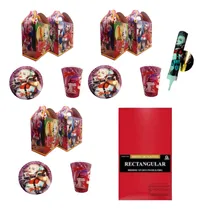 Comprar Circus Digital Plato Vaso Dulceros Mantel 30 Niños  92 Pzs Rojo Circus Circus Digital