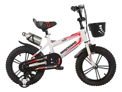 Bicicleta Infantil Rodado 16 C/canasto Rueditas Portabotella