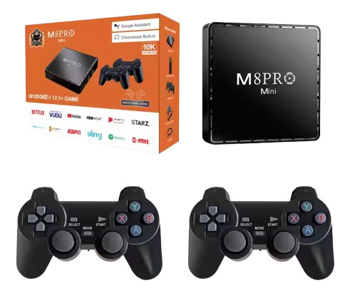 M8 Pro Mini Game Tv Box Consola De Juegos Hd Android 12