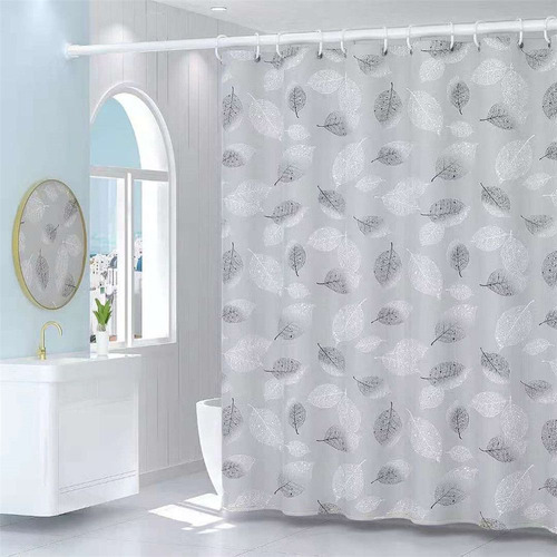 Cortina De Ducha Peva De 180 X 180 Cm Con Diseños Estampados