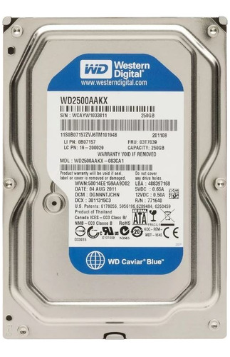 Disco Duro 250gb Sata 3.5  Pc  Usados  Pack 10 Unidades