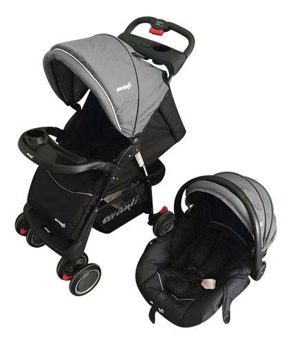 Cochecito Cuna Bebé Travel System Avanti Con Huevito Color Negro