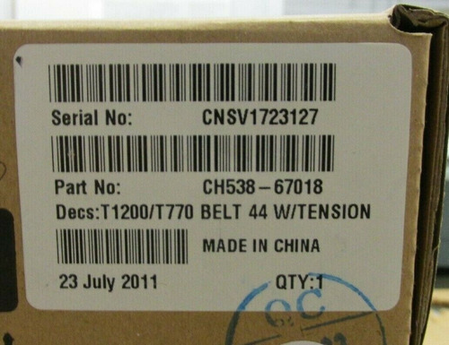 Banda Plotter Hp T2300 / T1200 / T770 Ch538-67018 De 44pul