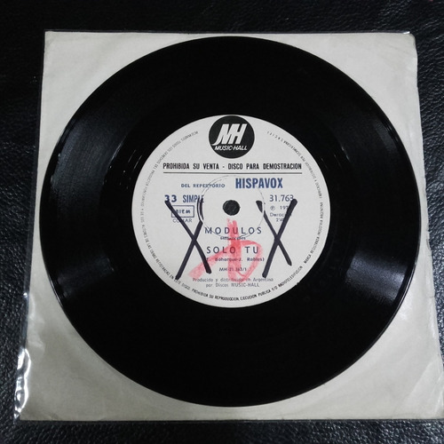 Modulos - Solo Tú / Adiós Al Ayer (1972)