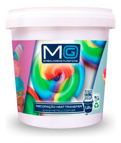 50 Potes Para Alimentos 900 Ml Branco Pp Com Tampa 13x9,5cm