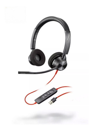 Poly - Plantronics Auricular Blackwire 3320 Usb Videollamada