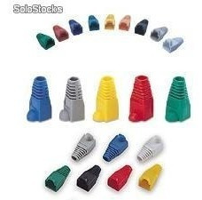Imagen 3 de 4 de Super Oferta! 10 Capuchones + 10 Plug Fichas Rj45 De Red