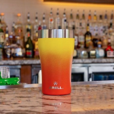 Imagem 5 de 9 de Copo Térmico De Cerveja 500ml Laranja Sunset - Arell