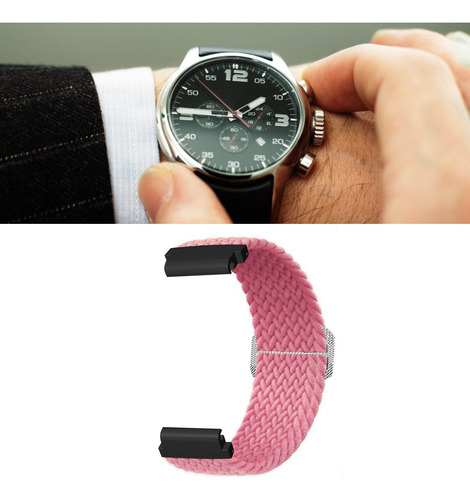Reloj Con Correa De Reloj Tejida De Nailon Ajustable