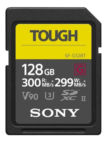 Tarjeta de memoria Sony SF-G128T  SF-G Series Tough 128GB