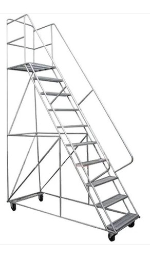 Imagen 2 de 2 de Escalera Para Deposito C/ruedas-tipo Burro-desarmable-400cm