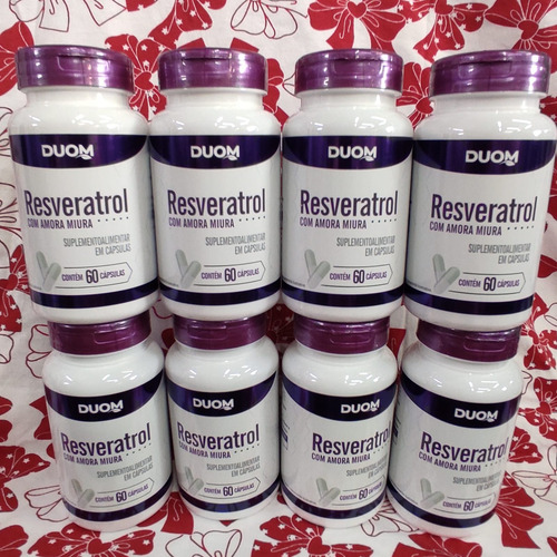 Resveratrol Com Amora Miura 60 Cápsulas (duom) Sabor Natural